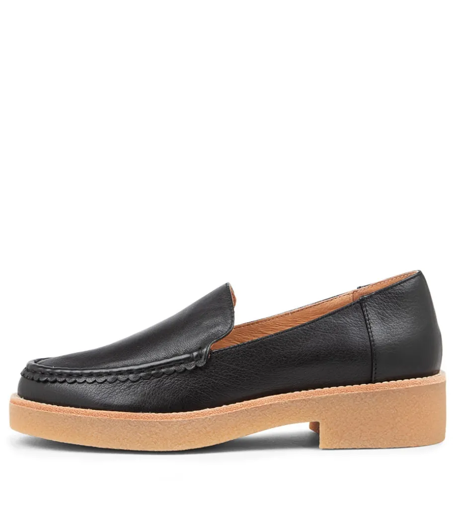 Feight Black Leather Loafers Nh