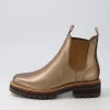 Femi Bronze Tumble Leather Chelsea Boots