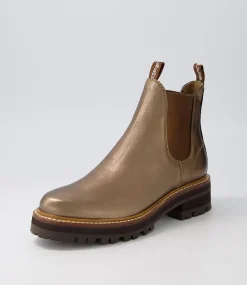 Femi Bronze Tumble Leather Chelsea Boots