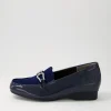 Fena Xf Navy Patent Suede Loafers