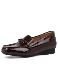 Fenders Xf Bordeaux Patent Leather Loafer