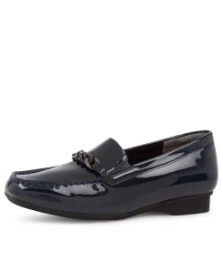 Fenders Xf Navy Patent Leather Loafer
