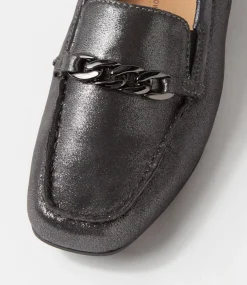 Fenders Xf Pewter Powder Leather Loafers