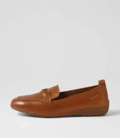 Fenja 14 Camel Leather Loafers
