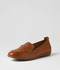 Fenja 14 Camel Leather Loafers