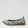 Fenja 01 Mint Leather Ballet Flats