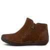 Fergey 94 Castagne Leather Ankle Boots