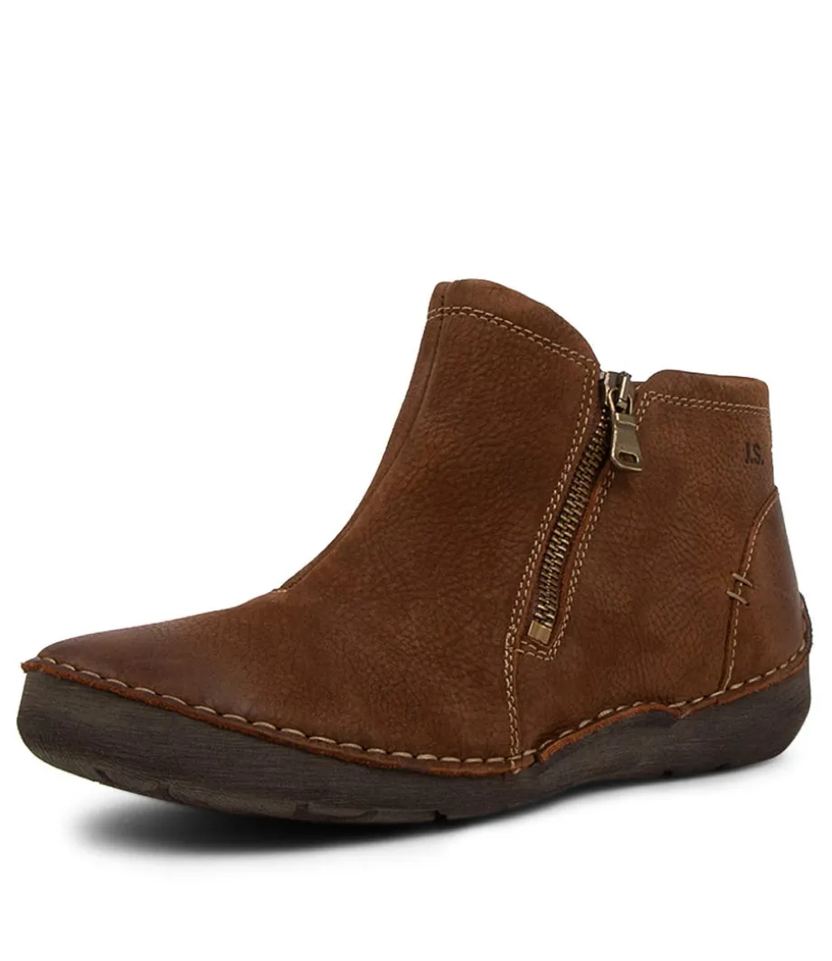 Fergey 94 Castagne Leather Ankle Boots