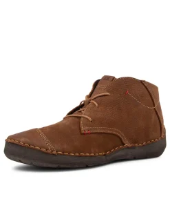 Fergey 18 Castagne Leather Ankle Boots