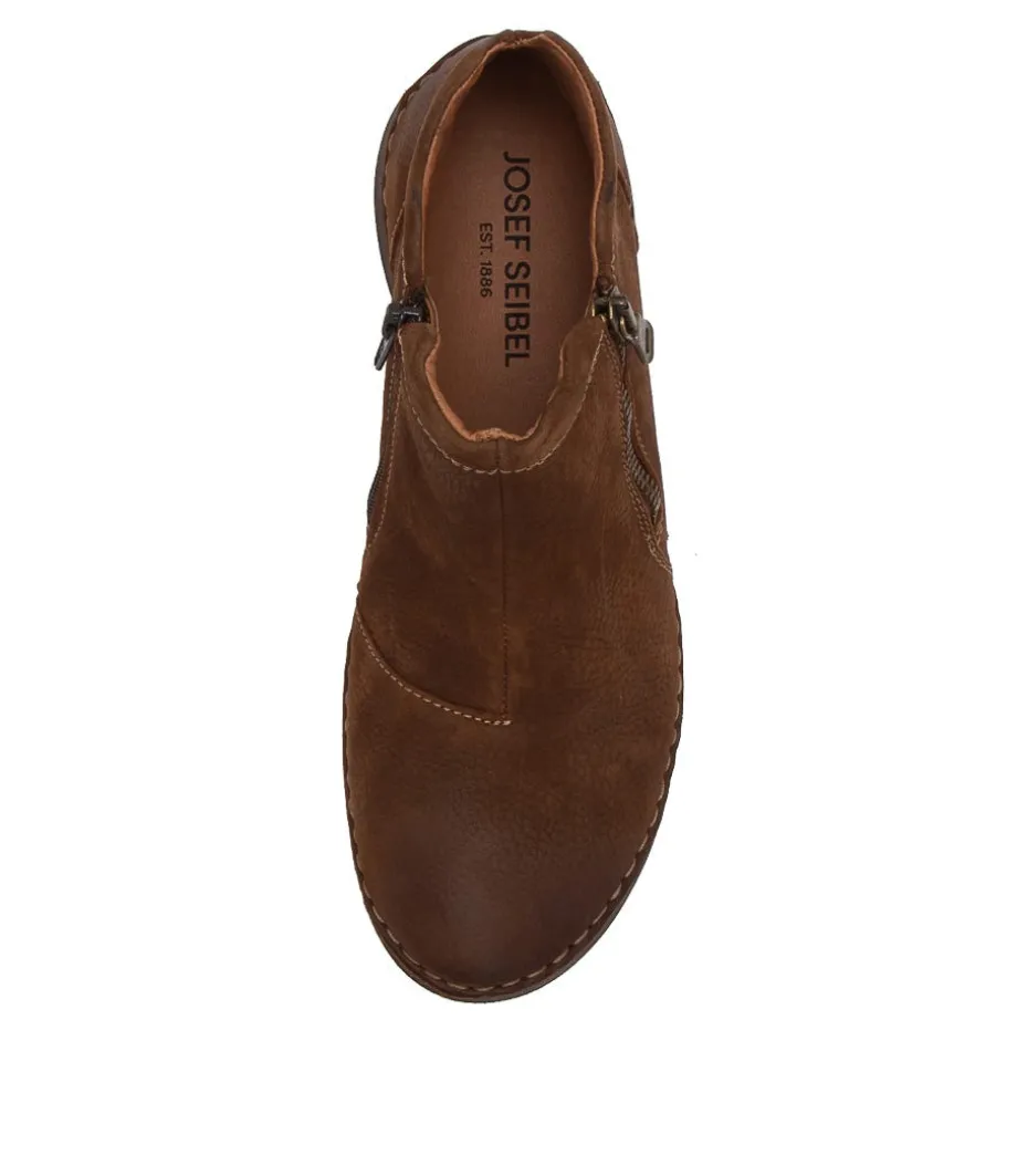 Fergey 94 Castagne Leather Ankle Boots