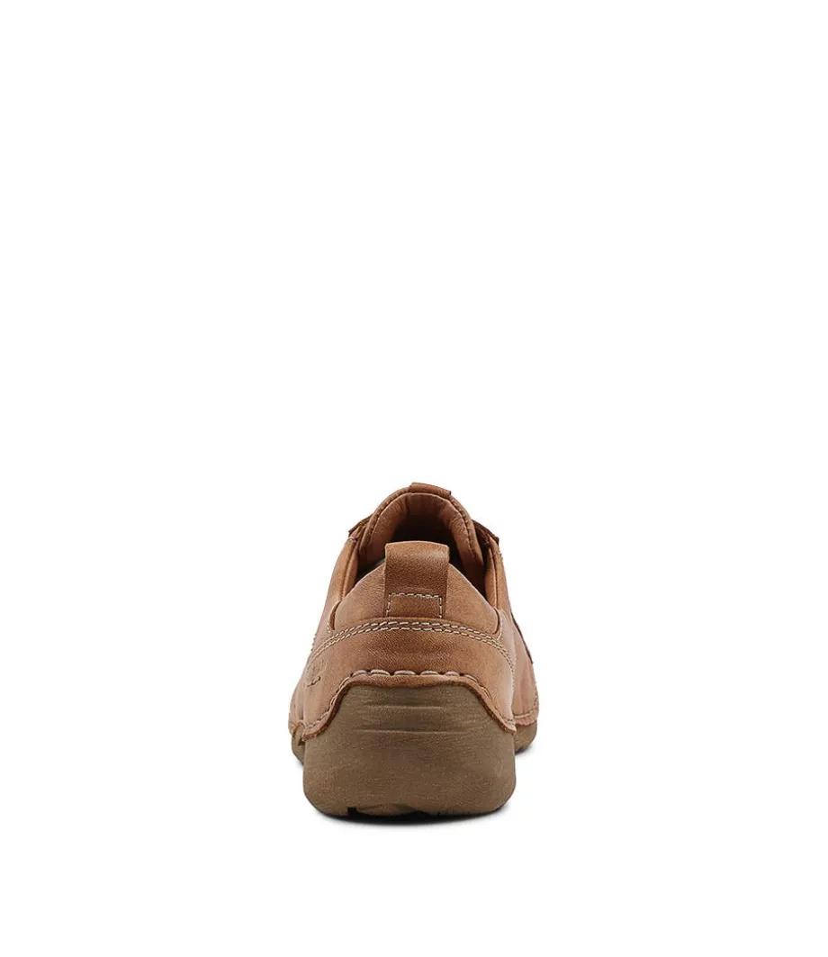 Fergey 56 Cognac Leather Flat Shoes