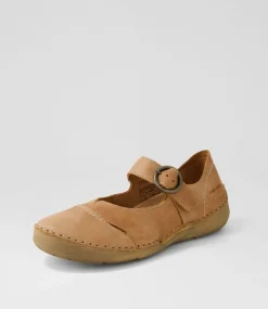 Fergey 80 Cognac Leather Mary Janes