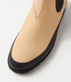 Fields Chelsea X Cream Leather Chelsea Boots