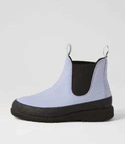 Fields Lavender Leather Chelsea Boots