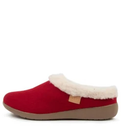 Fifi Xw Red Fabric Slippers