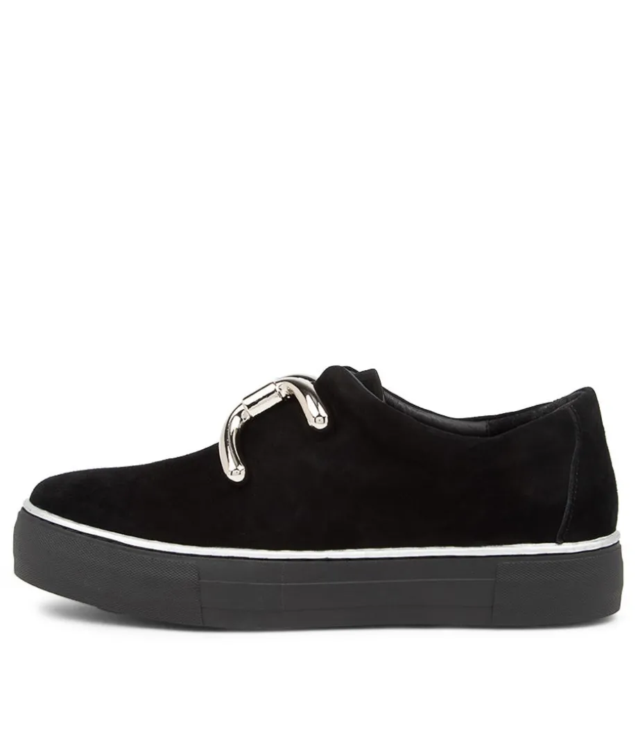 Filpy Black Suede Sneakers Black Sole