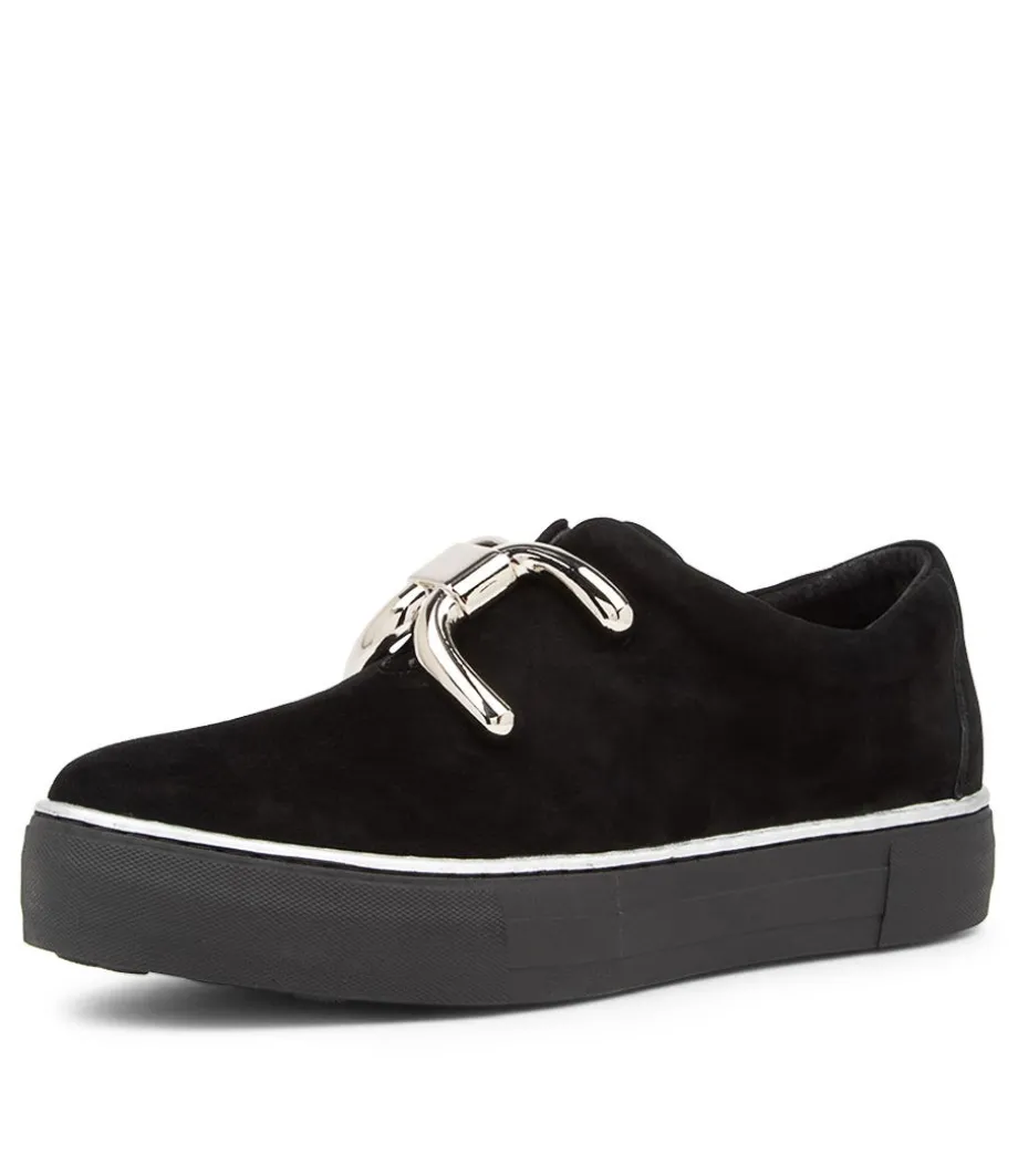 Filpy Black Suede Sneakers Black Sole