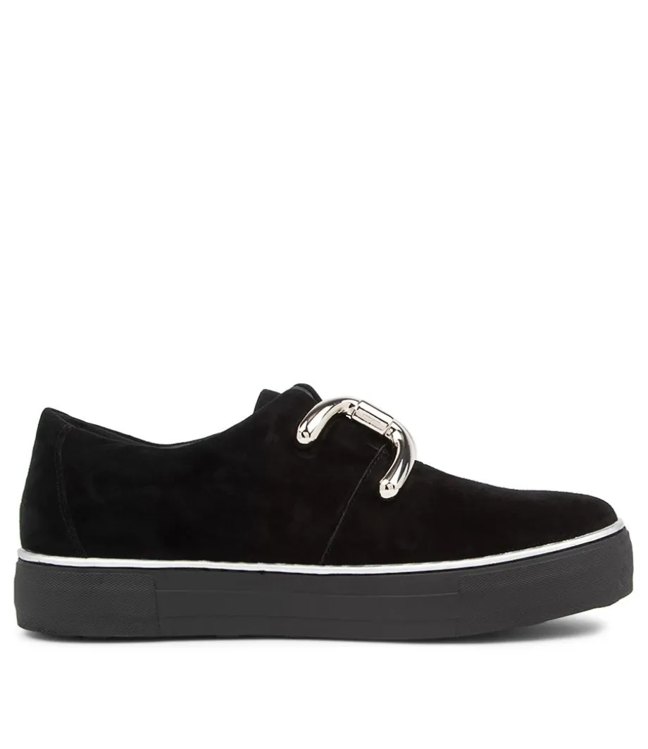 Filpy Black Suede Sneakers Black Sole