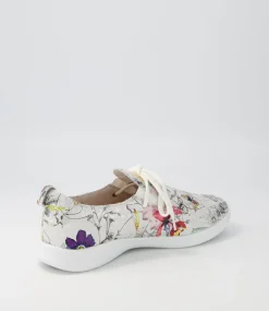 Finar Xf White Fields Leather Sneakers