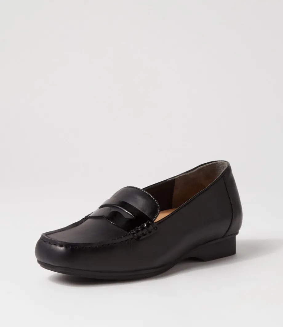 Finnit Xf Black Shine Leather Loafers