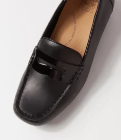 Finnit Xf Black Shine Leather Loafers