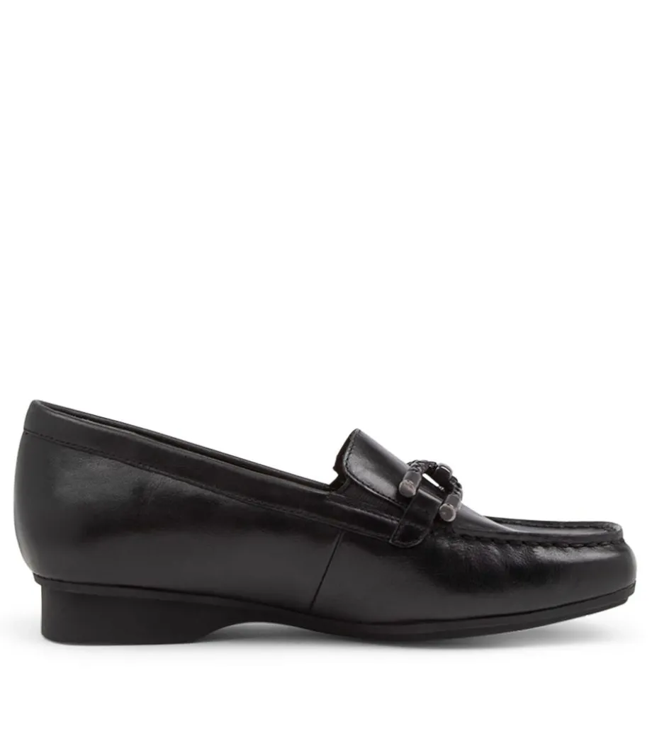 Flossys Xf Black Leather Loafers
