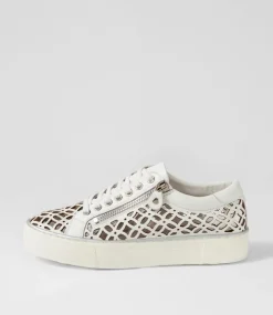 Flynng White Leather Sneakers