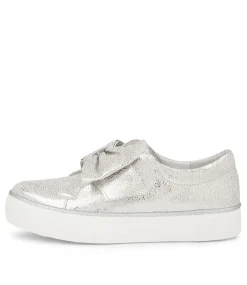 Folko Silver Leather Sneakers