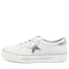 Fonno White-Silver Leathr