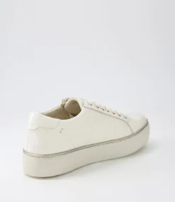 Froggy Ivory Patent Leather Sneakers