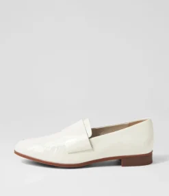 Gabrian Ivory Patent Leather Loafers