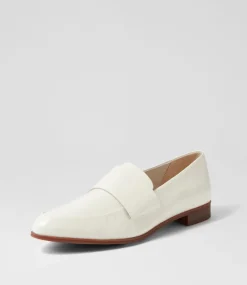 Gabrian Ivory Patent Leather Loafers