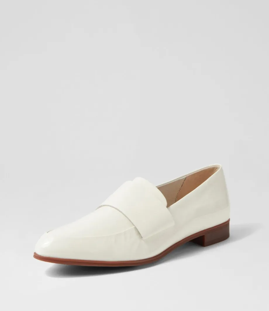 Gabrian Ivory Patent Leather Loafers