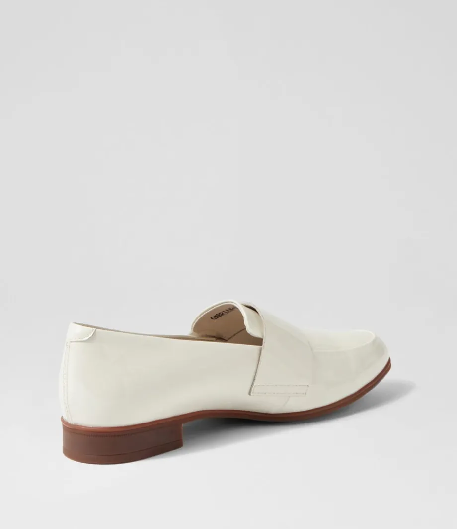 Gabrian Ivory Patent Leather Loafers