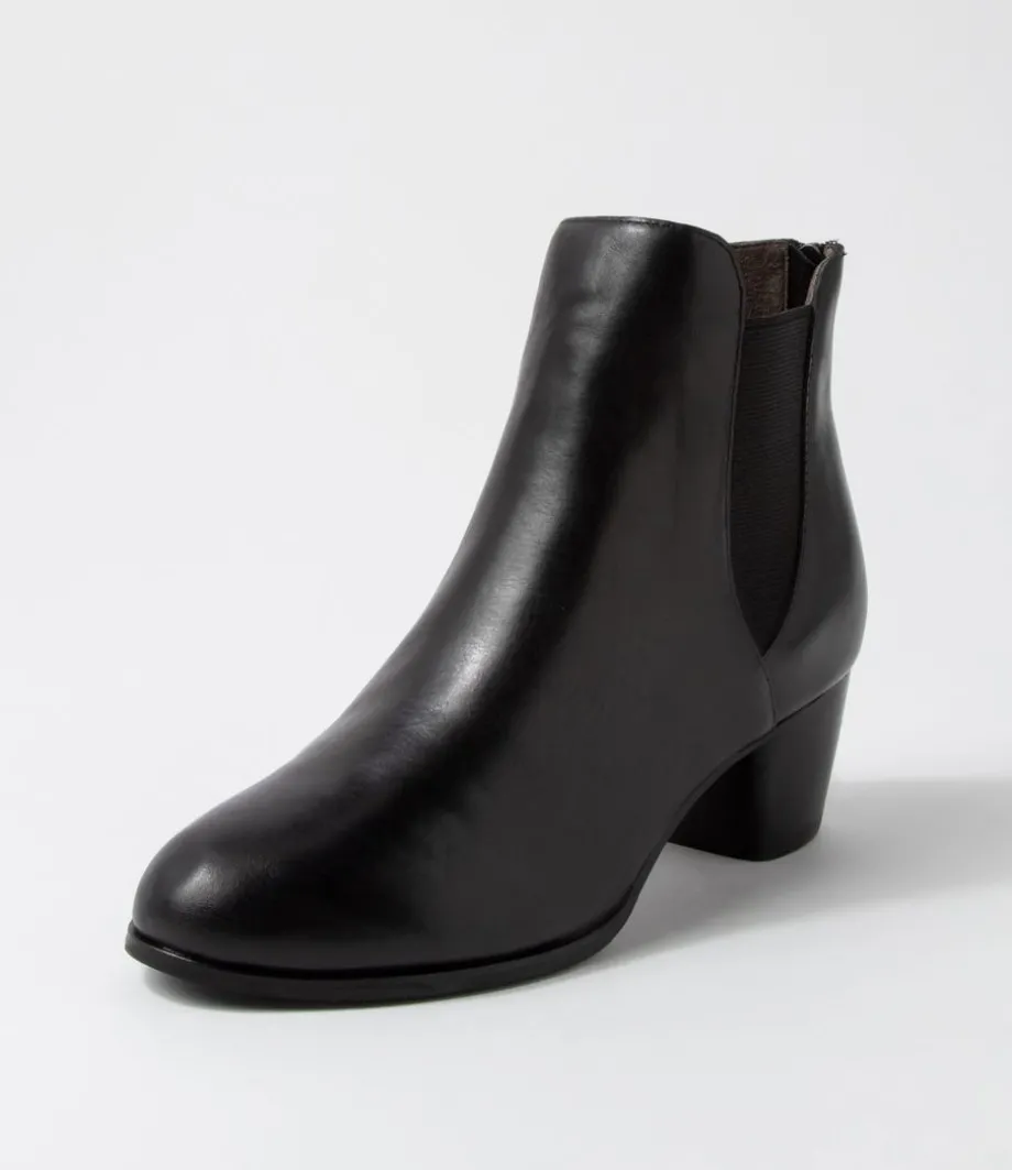 Gadore W Black Leather Chelsea Boots