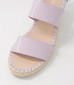 Gaga Lilac Patent Leather Espadrilles