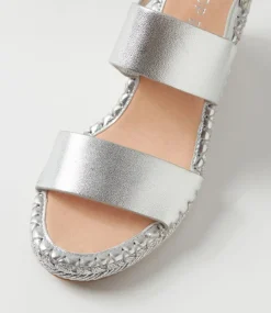 Gaga Silver Rope Leather Sandals