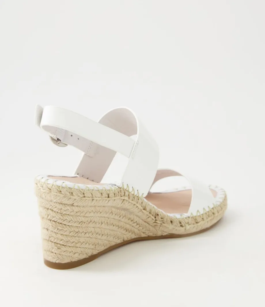 Gaga White Patent Leather Espadrilles