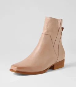 Gaines Cafe Leather Ankle Boots