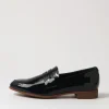 Gebeze Navy Patent Leather Loafers
