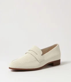 Gebeze Vanilla Stripe Leather Loafers