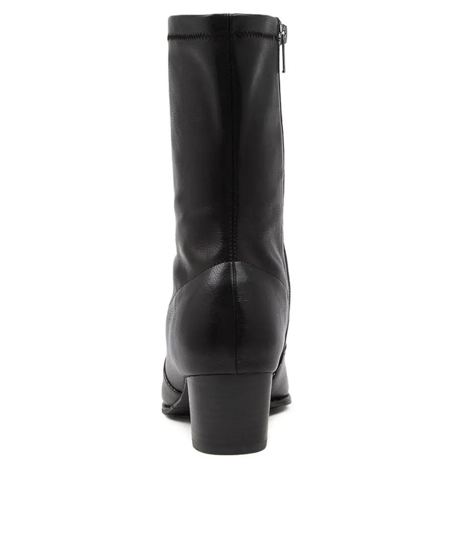 Genevey W Black Ankle Boots Bh