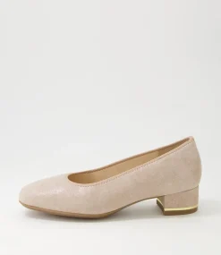 Graz 38 Sand Leather Heels