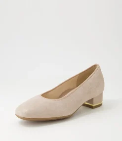 Graz 38 Sand Leather Heels