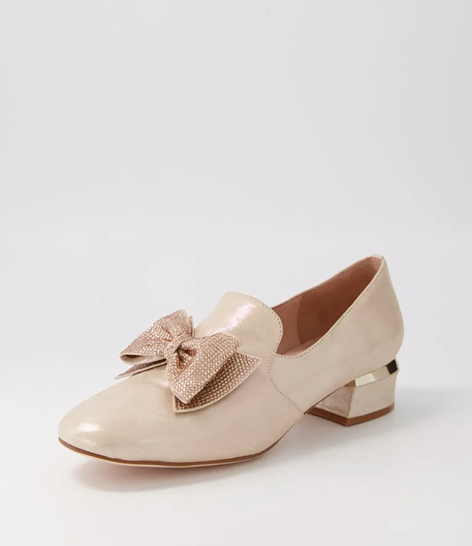 Grenada Blush Leather Jewels Heels