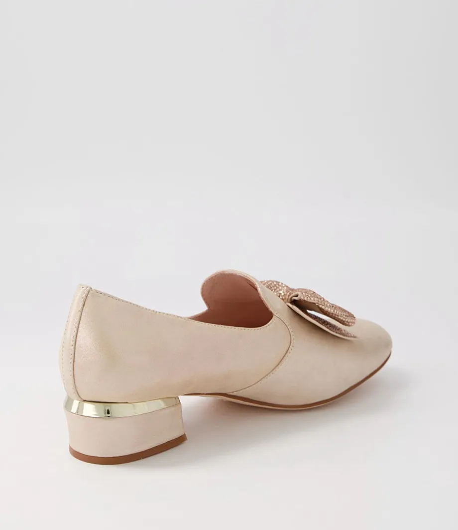 Grenada Blush Leather Jewels Heels