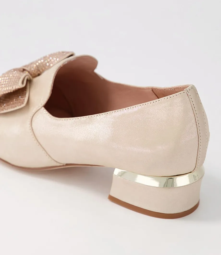 Grenada Blush Leather Jewels Heels
