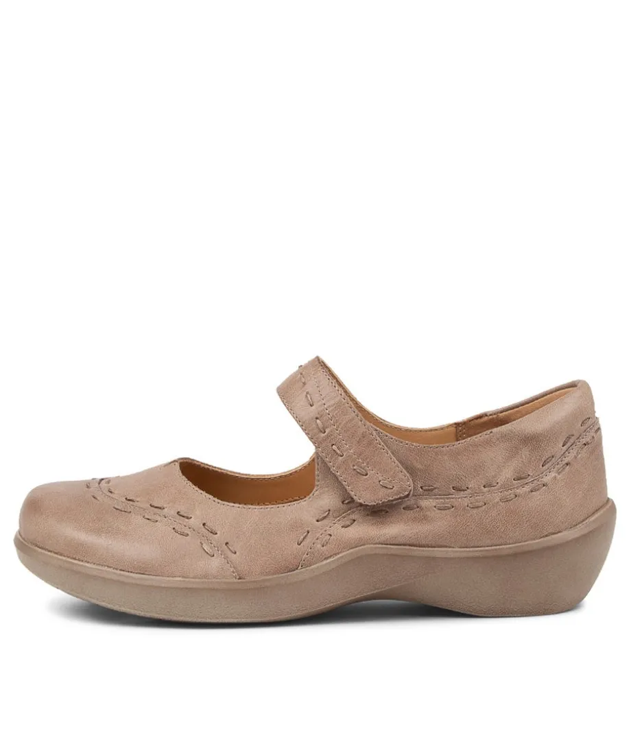 Gummibear W Smoke Leather Flat Shoes
