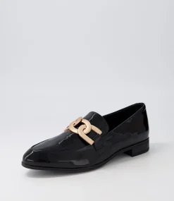 Gumper Black Patent Leather Loafers