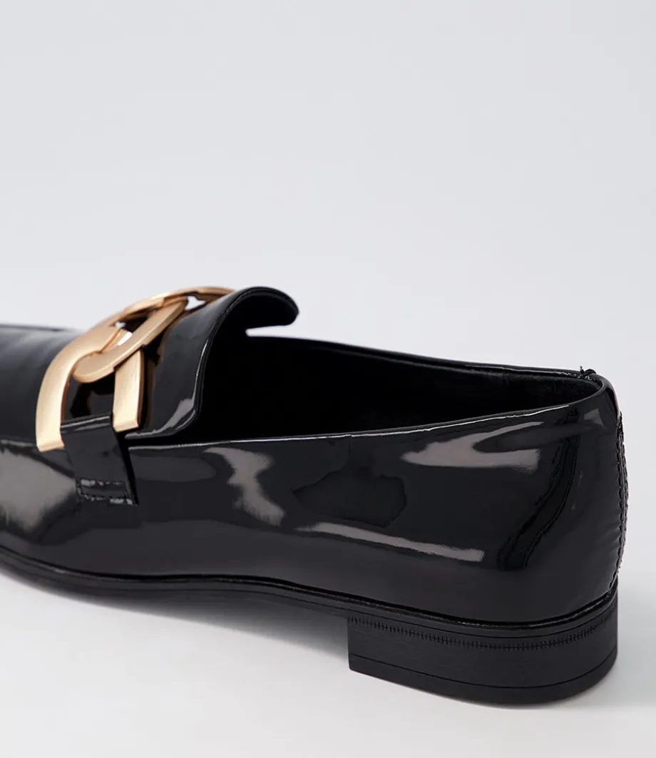 Gumper Black Patent Leather Loafers